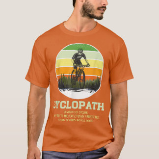 Cyclopath Definition Sunset Cyclist Humour Fan Bic T-Shirt