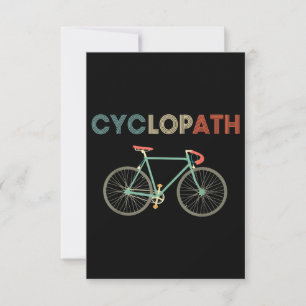 Cyclopath Funny Bicycle Cyclist Humour Card