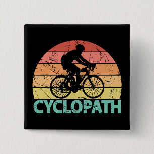 Cyclopath Funny Cycling 15 Cm Square Badge