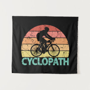 Cyclopath Funny Cycling Tapestry
