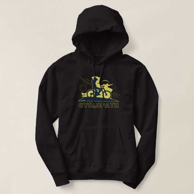 CYCLOPATH funny mountain bike gift idea            Hoodie (Design Front)