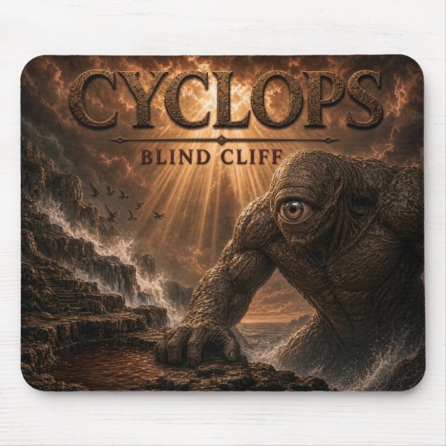 Cyclops Blind Cliff Dark Realism Mouse Pad (Front)