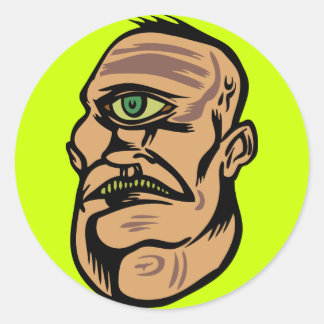 cyclops classic round sticker