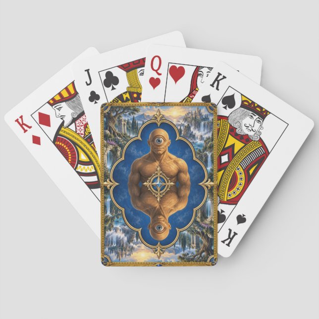 Cyclops, Gothic Fantasy Monster Playing Cards (Back)