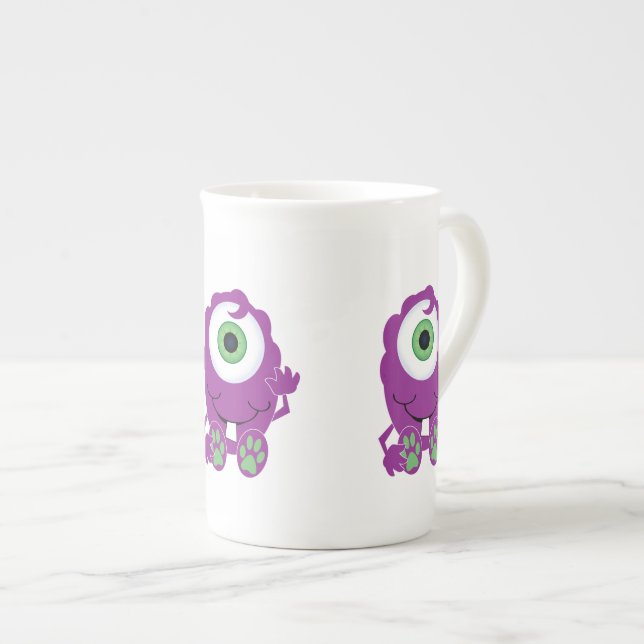 Cyclops Monster Bone China Mug (Front Right)