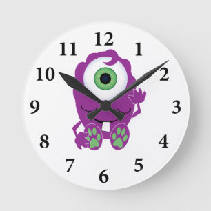 Cyclops Monster Round Clock