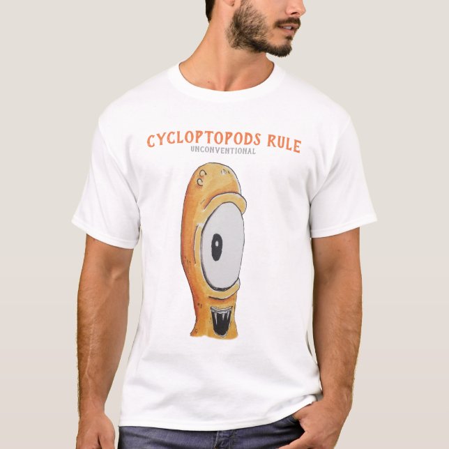 Cycloptopods Rule #2 - White T-shirt (Front)