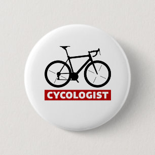 cycologist 6 cm round badge