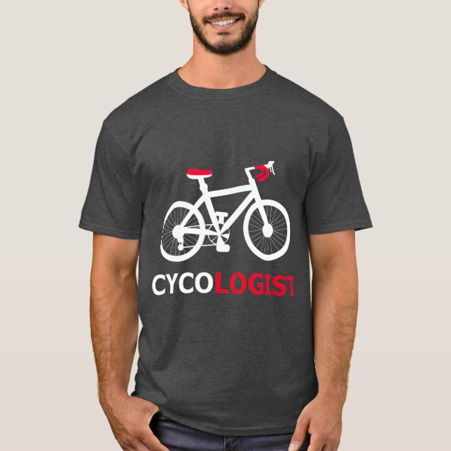Cycologist Bicycle Accessories Mountain Bike T-Shirt (Front)