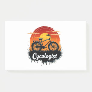 Cycologist Bike Adventure: Sunset Graphic Tee Post-it Notes