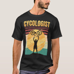 Cycologist Bike Bicycle Ride Hobby Race Retro Vi T-Shirt