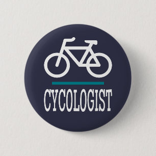 CYCOLOGIST Bike Biking Cycling Funny Novelty 6 Cm Round Badge