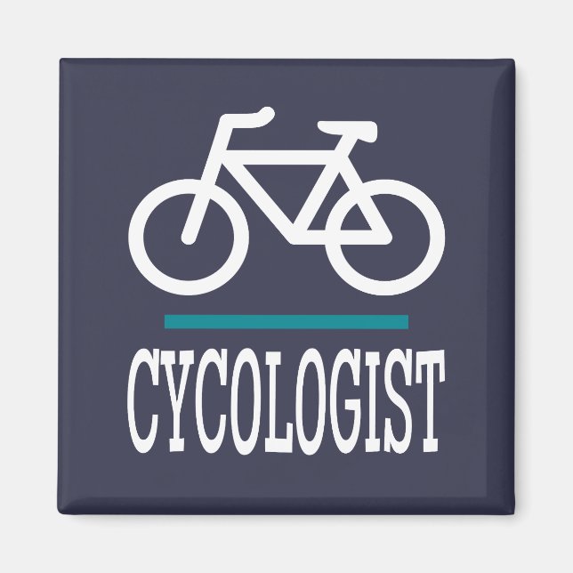 CYCOLOGIST Bike Biking Cycling Funny Novelty Magnet (Front)