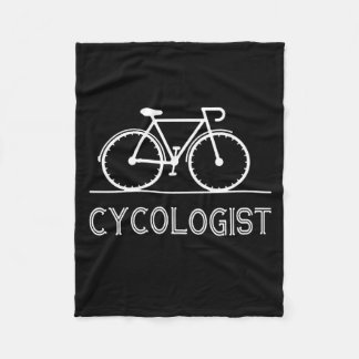 Cycologist Cycle Lover Gift Cycling Mountain Gift Fleece Blanket