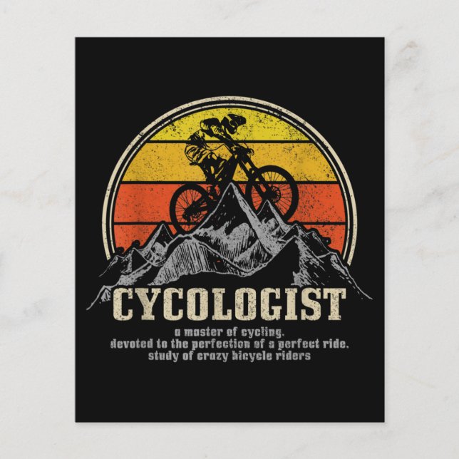 Cycologist Definition Funny Mountain Bike MTB (Front)