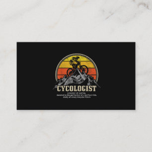 Cycologist Definition Funny Mountain Bike MTB Business Card