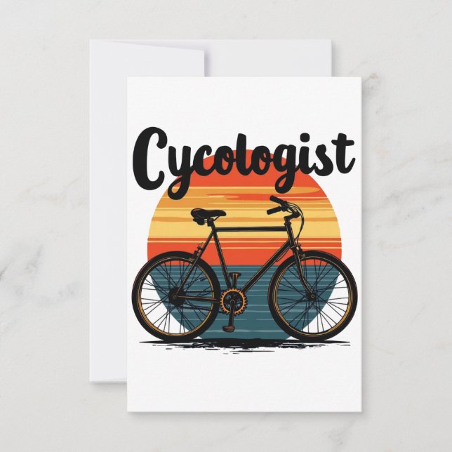 Cycologist: Energetic Biker Tee – for Cycling Announcement (Front)