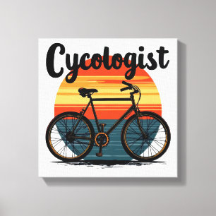 Cycologist: Energetic Biker Tee – for Cycling Canvas Print