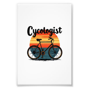 Cycologist: Energetic Biker Tee – for Cycling Photo Print