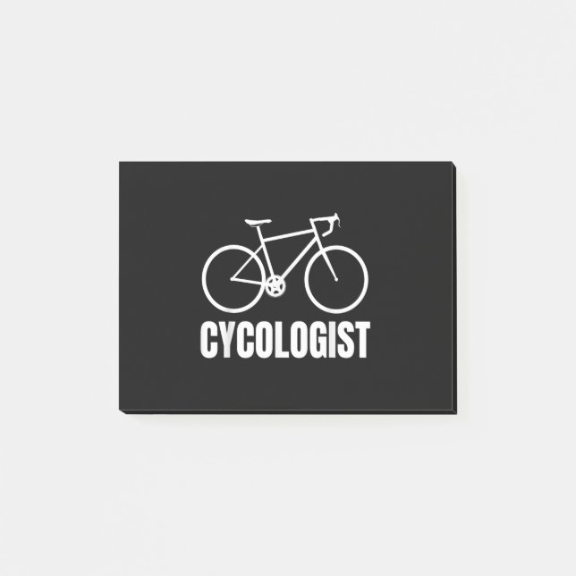 Cycologist Funny Bicycle Bike Gift Post-it Notes (Front)