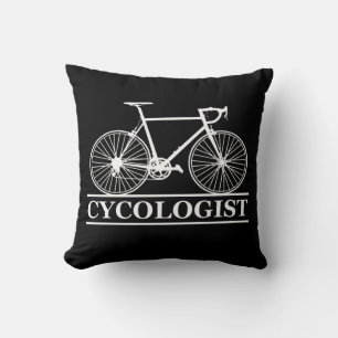 Cycologist funny cycling saying cushion