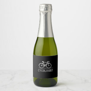 Cycologist Gift Trust me I'm Cycologist Men Sparkling Wine Label