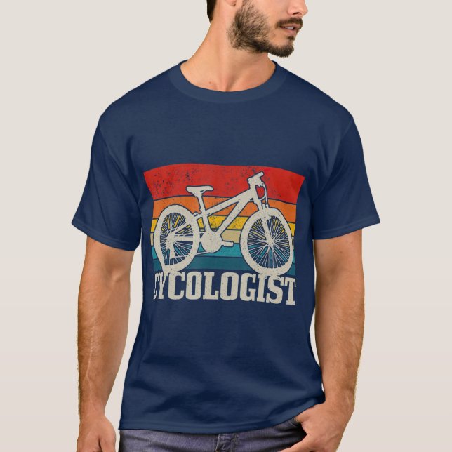 Cycologist Mountain Bike MTB Vintage Cycling T-Shirt (Front)