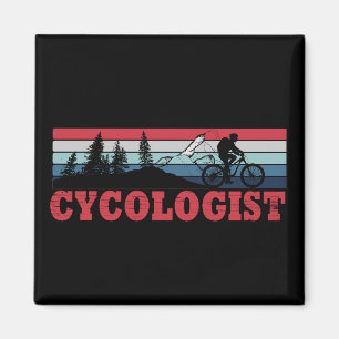 Cycologist MTB bicycle rider funny cycling Magnet
