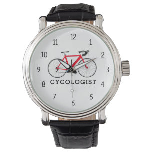Cycologist Red Bicycle  Watch