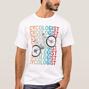 Cycologist Retro Vintage Cyclist MTB Funny Cycling T-Shirt