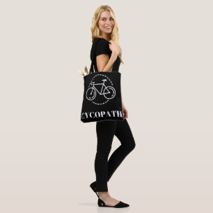 Cycopath Cycling Pun Minimalist Road Bike Cyclist  Tote Bag