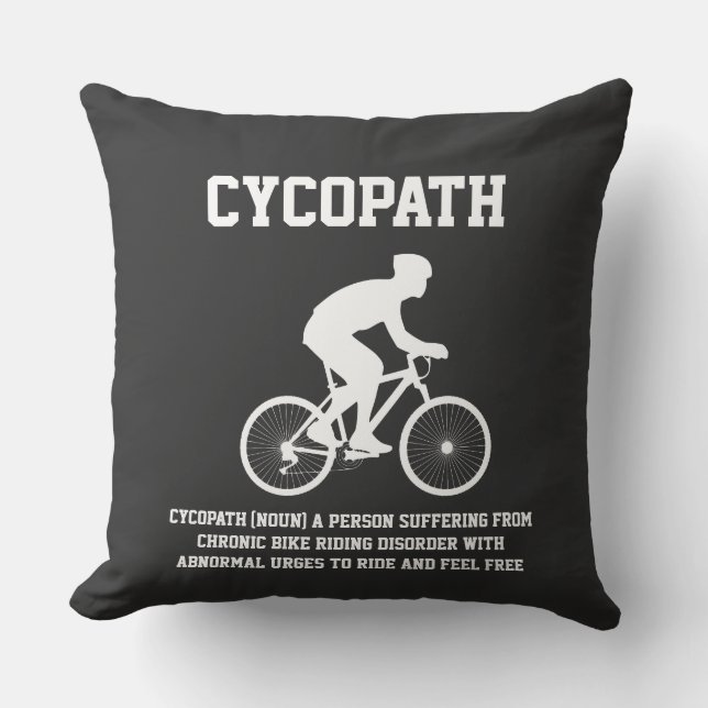 Cycopath Definition Bicycle Cycling Bikes Riding  Cushion (Front)