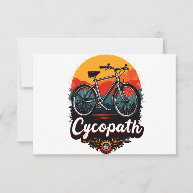 Cycopath: Energetic Bike and sunset Graphic (Front)