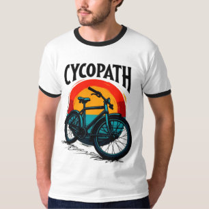 Cycopath: Energetic Bike with sunset Graphic Tee