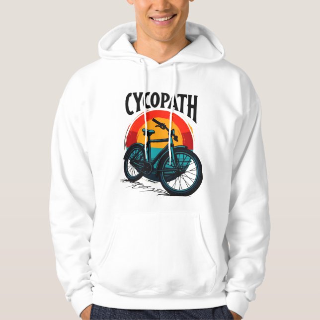 Cycopath: Energetic Bike with sunset Graphic Tee (Front)