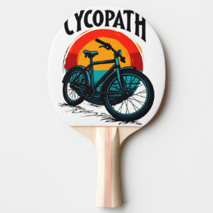 Cycopath: Energetic Bike with sunset Graphic Tee Ping Pong Paddle
