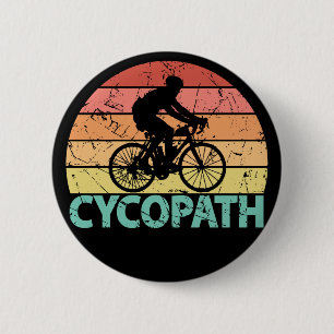 Cycopath Funny Cycling 6 Cm Round Badge