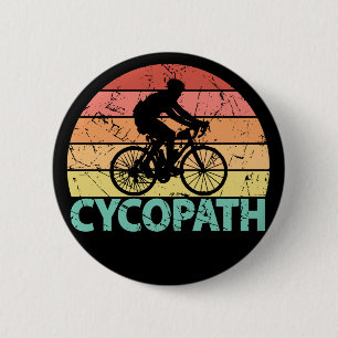 Cycopath Funny Cycling Cyclist 6 Cm Round Badge