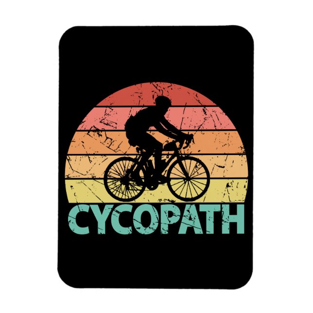 Cycopath Funny Cycling Magnet (Vertical)
