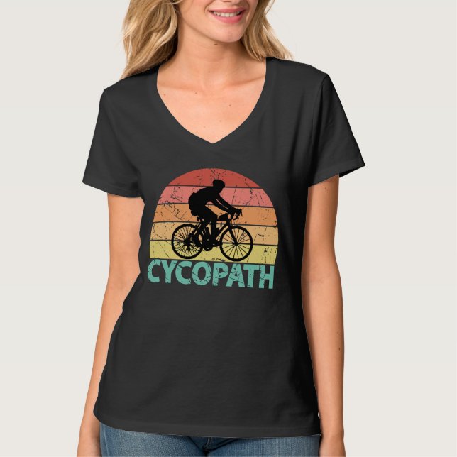 Cycopath Funny Cycling T-Shirt (Front)