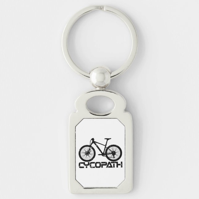 Cycopath - Funny MTB Biker Cyclist Cycling Lover Key Ring (Front)