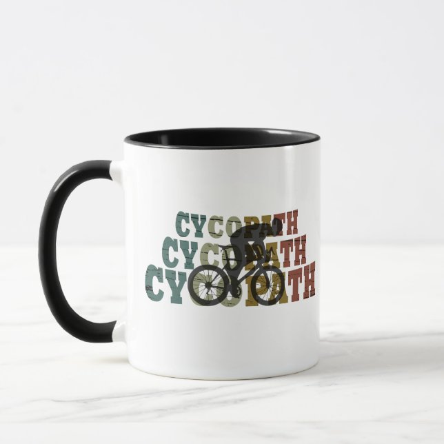Cycopath - Mounatin Biking - Funny Cycling Mug (Left)