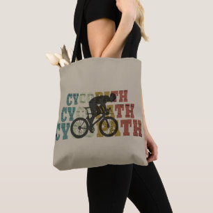Cycopath - Mounatin Biking - Funny Cycling Tote Bag