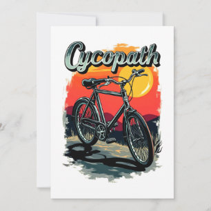 Cycopath: Sunset Bike Design  Invitation