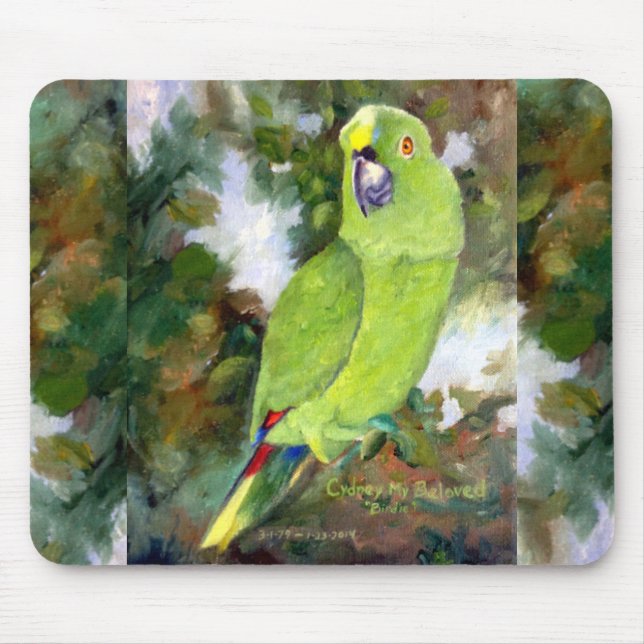 Cydney Yellow Naped Parrot Mouse Pad (Front)