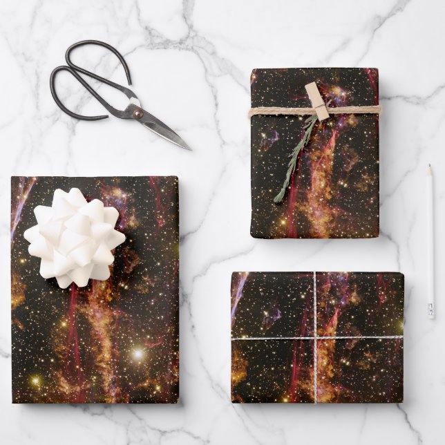 Cygnus Loop Nebula Wrapping Paper Sheet (Front)
