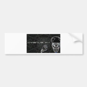 Cygnus X-1  robot logo black T's & bit's Bumper Sticker