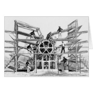 Cylinder printing press invented by Richard March