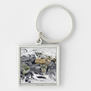 Cylindrical equidistant projection key ring