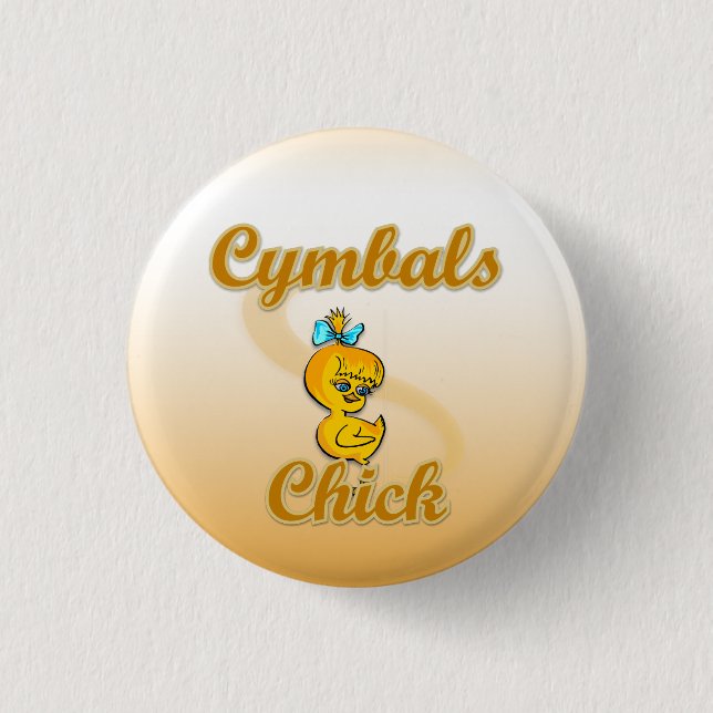 Cymbals Chick 3 Cm Round Badge (Front)